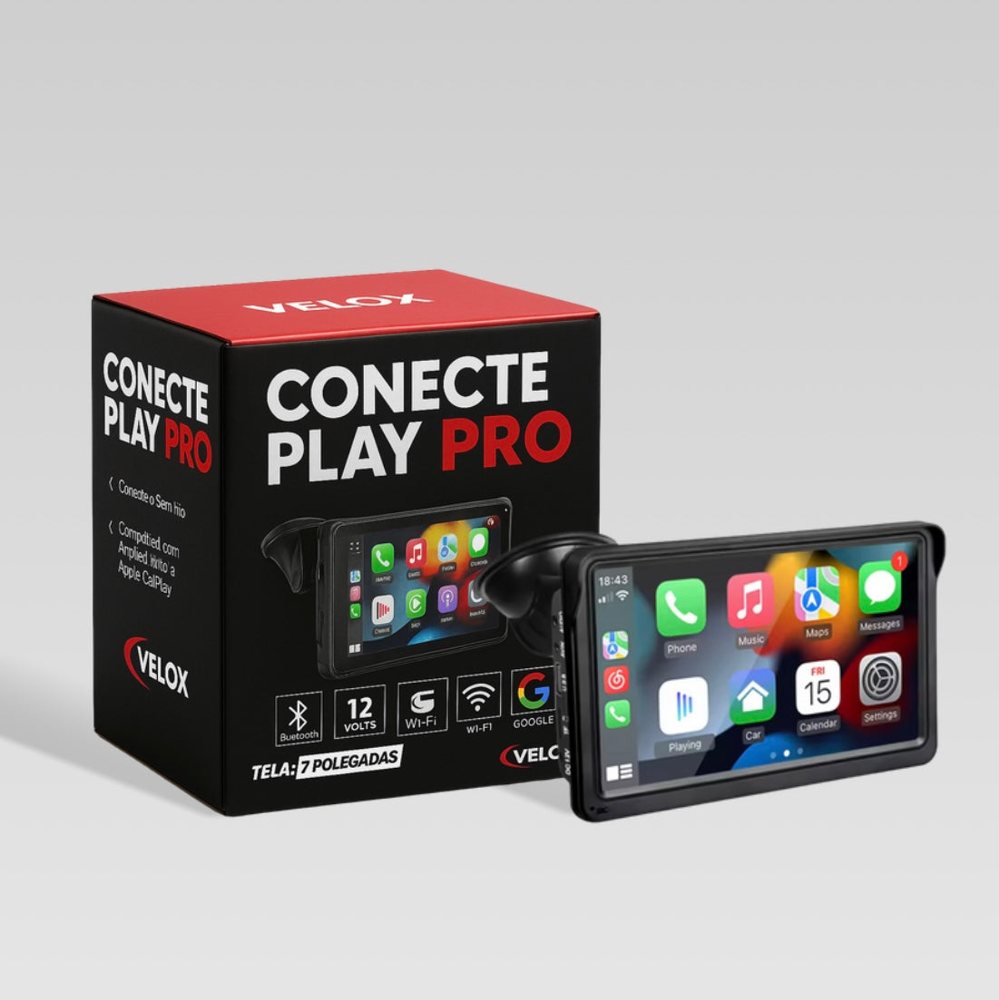 Conecte Play Pro - Carplay Portátil Universal